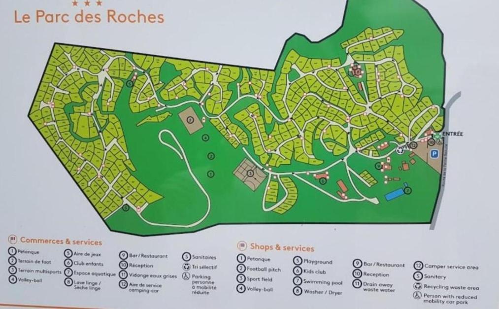 Location Mobil-Home Le Parc Des Roches Saint-Chéron Eksteriør bilde